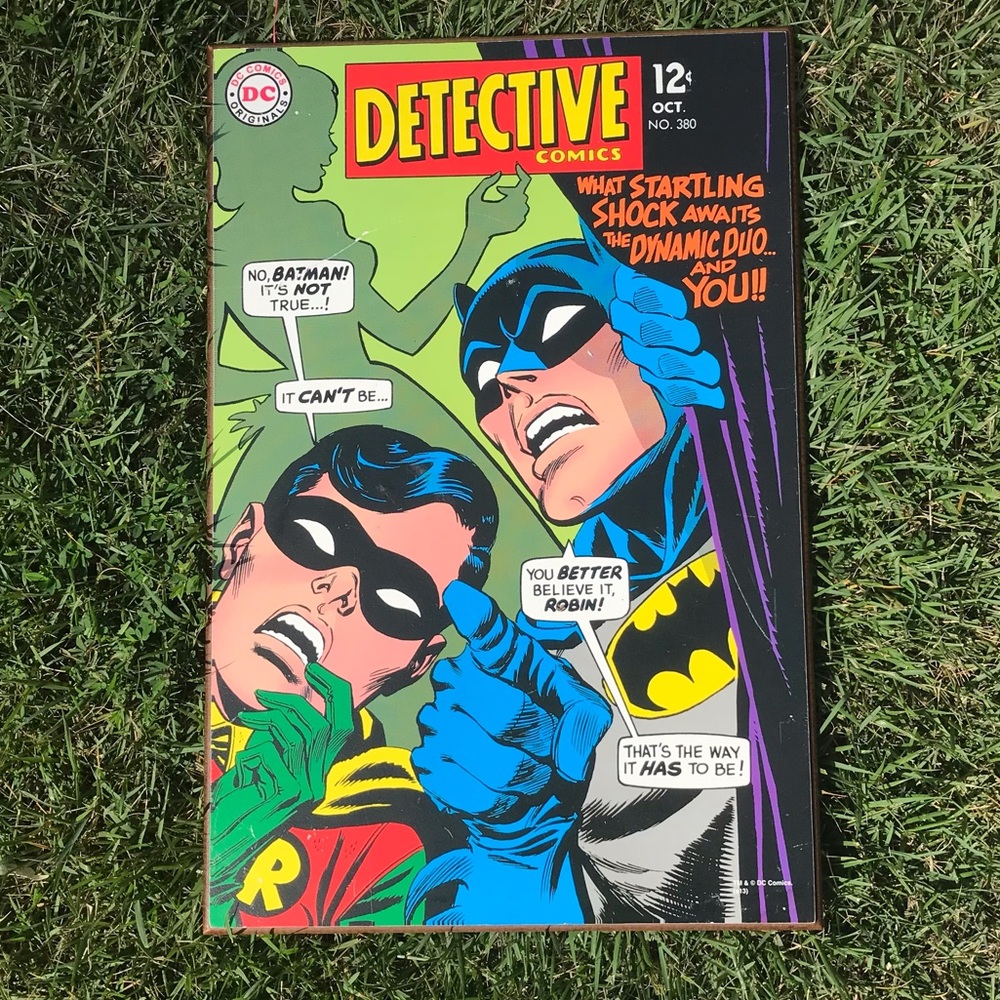 DC Comics Detective Batman & Robin Wooden Poster